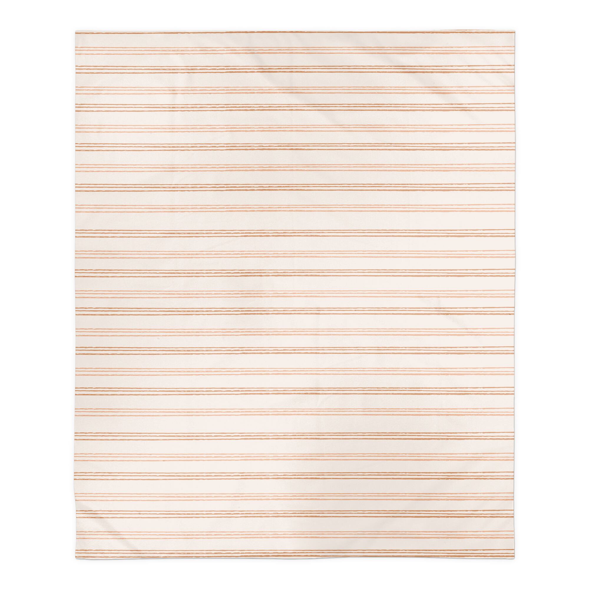 Rust Loose Lines 50" x 60" Sherpa Fleece Blanket